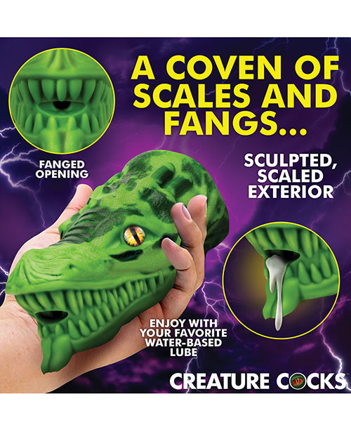 Creature Cocks Dragon Tamer Silicone Stroker - Green