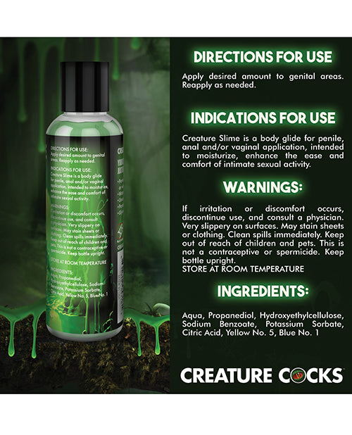 Creature Cocks - Creature Slime Green Slime Water-Based Lubricant 4 oz