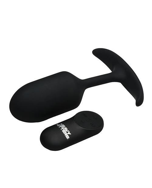 Heavy Hitters - Vibrating Weighted Silicone Anal Plug - Large