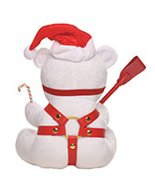 Master Series Holiday Bondage Teddy Bear Plush - White