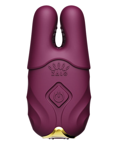 zalo-nave-vibrating-nipple-clamps-velvet-purple image