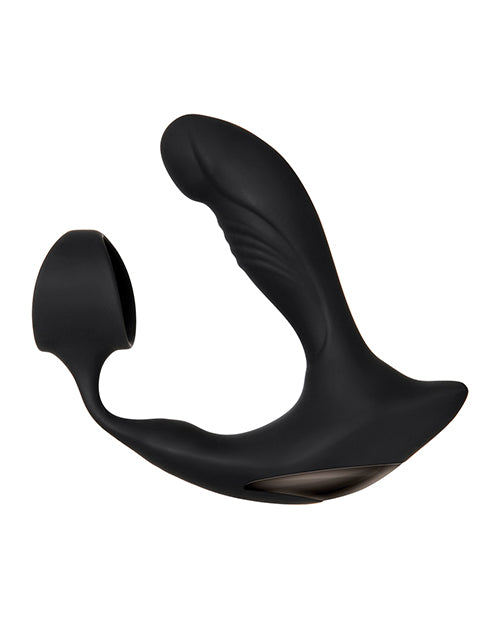 zero-tolerance-strapped-tapped-rechargeable-prostate-vibrator-black image